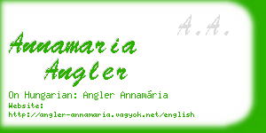 annamaria angler business card