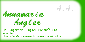 annamaria angler business card